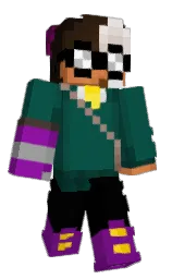 deep sea green and asphalt Minecraft skin — Classic model — first worn by PlanettNeptunee
