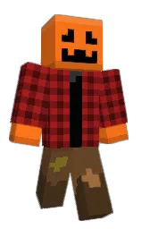 pumpkin and mine shaft Minecraft skin — Slim model — first worn by yBlacklisted
