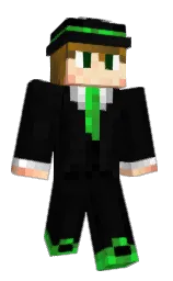 DeGrid's Minecraft skin wearing the Aurora cape