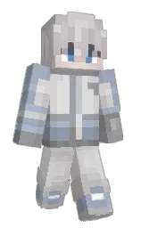 mercury and silver Minecraft skin — Slim model