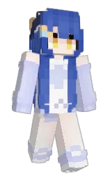 moon raker and azure Minecraft skin — Slim model — first worn by AbyssP1xy_
