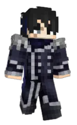 mine shaft and ebony Minecraft skin — Classic model — first worn by ast_zer