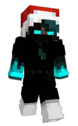 black and athens gray Minecraft skin — Classic model
