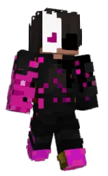 black and cod gray Minecraft skin — Classic model