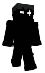 black and shark Minecraft skin — Classic model