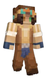 sepia skin and harvest gold Minecraft skin — Classic model — first worn by Azuremaze