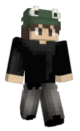Crowgy's Minecraft skin wearing the Vanilla cape