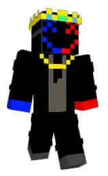 black and tundora Minecraft skin — Classic model
