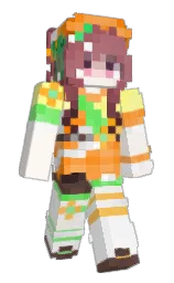 provincial pink and white Minecraft skin — Slim model
