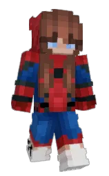 KokoroVee's Minecraft skin wearing the Menace cape