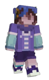 butterfly bush and lily Minecraft skin — Slim model — first worn by Deepfriedtofuu