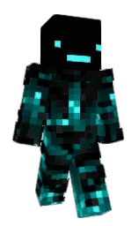 black and cod gray Minecraft skin — Classic model