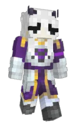 white and mercury Minecraft skin — Slim model — first worn by ShadowxKenji