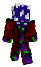 black and blue gem Minecraft skin — Classic model — first worn by PixelatedTsunami