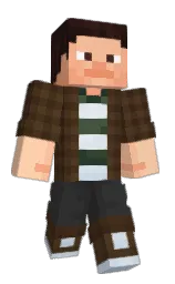 metallic bronze and black marlin Minecraft skin — Classic model — first worn by CaptainStellar