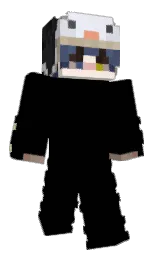 black and mine shaft Minecraft skin — Slim model