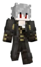 silver chalice and tuatara Minecraft skin — Classic model — first worn by Hyyugo
