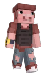 SisterXM's Minecraft skin wearing the Builder cape