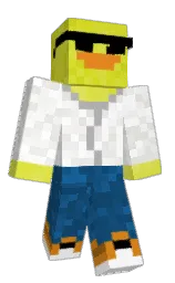 picton blue and white Minecraft skin — Classic model