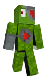 cod gray and limeade Minecraft skin — Slim model