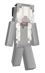 silver chalice and dusty gray Minecraft skin — Slim model — first worn by Dis_G00se