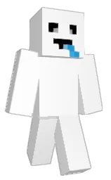 white and red Minecraft skin — Classic model
