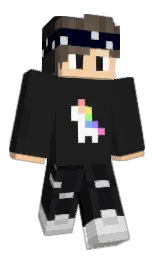 fibich's Minecraft skin wearing the Migrator cape