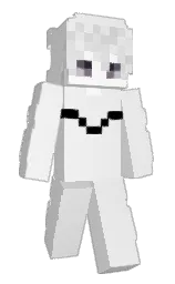 concrete and white Minecraft skin — Slim model — first worn by JustixFPS