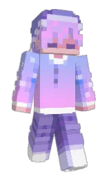 white and chetwode blue Minecraft skin — Slim model — first worn by wrc_mick