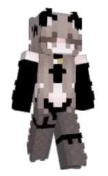 black and hemp Minecraft skin — Slim model