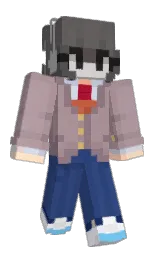 dusty gray and astronaut Minecraft skin — Slim model