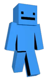dodger blue and science blue Minecraft skin — Classic model