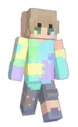 rodeo dust and apricot peach Minecraft skin — Slim model — first worn by pipslup