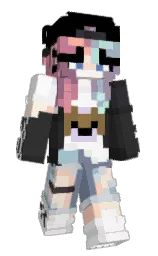black and mine shaft Minecraft skin — Slim model — first worn by SrMae