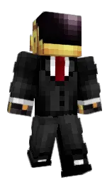 white and black Minecraft skin — Classic model — first worn by NurSolarie