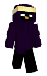 Bramdonut's Minecraft skin wearing the Menace cape