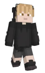 mine shaft and albescent white Minecraft skin — Slim model — first worn by BoziLeo
