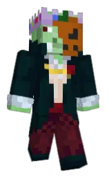 black pearl and espresso Minecraft skin — Classic model — first worn by Jumpybean128