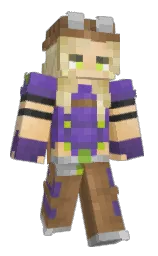 TryingSleep's Minecraft skin wearing the Pan cape