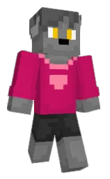 TheCatInGrey's Minecraft skin wearing the 15th Anniversary cape