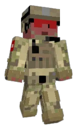 indian khaki and copper rust Minecraft skin — Classic model — first worn by Godslammer