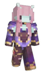 blossom and black Minecraft skin — Slim model