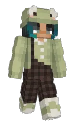 swamp green and woody brown Minecraft skin — Slim model