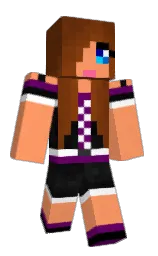Laocia's Minecraft skin wearing the Aurora cape