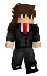 black and tacao Minecraft skin — Slim model — first worn by leerqy