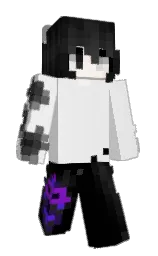 gallery and black Minecraft skin — Slim model — first worn by mewfiy