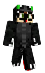 Noebi's Minecraft skin wearing the Aurora cape