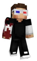 black and cod gray Minecraft skin — Classic model