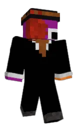 black and cod gray Minecraft skin — Classic model
