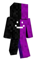 purple and black Minecraft skin — Classic model